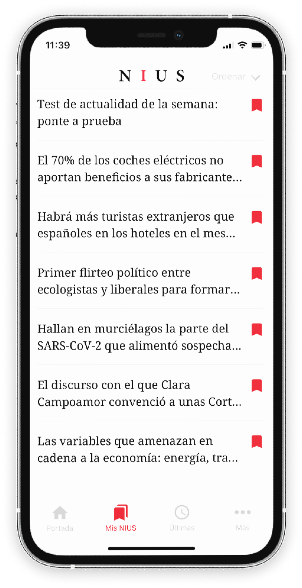 Article detail screen with inline media