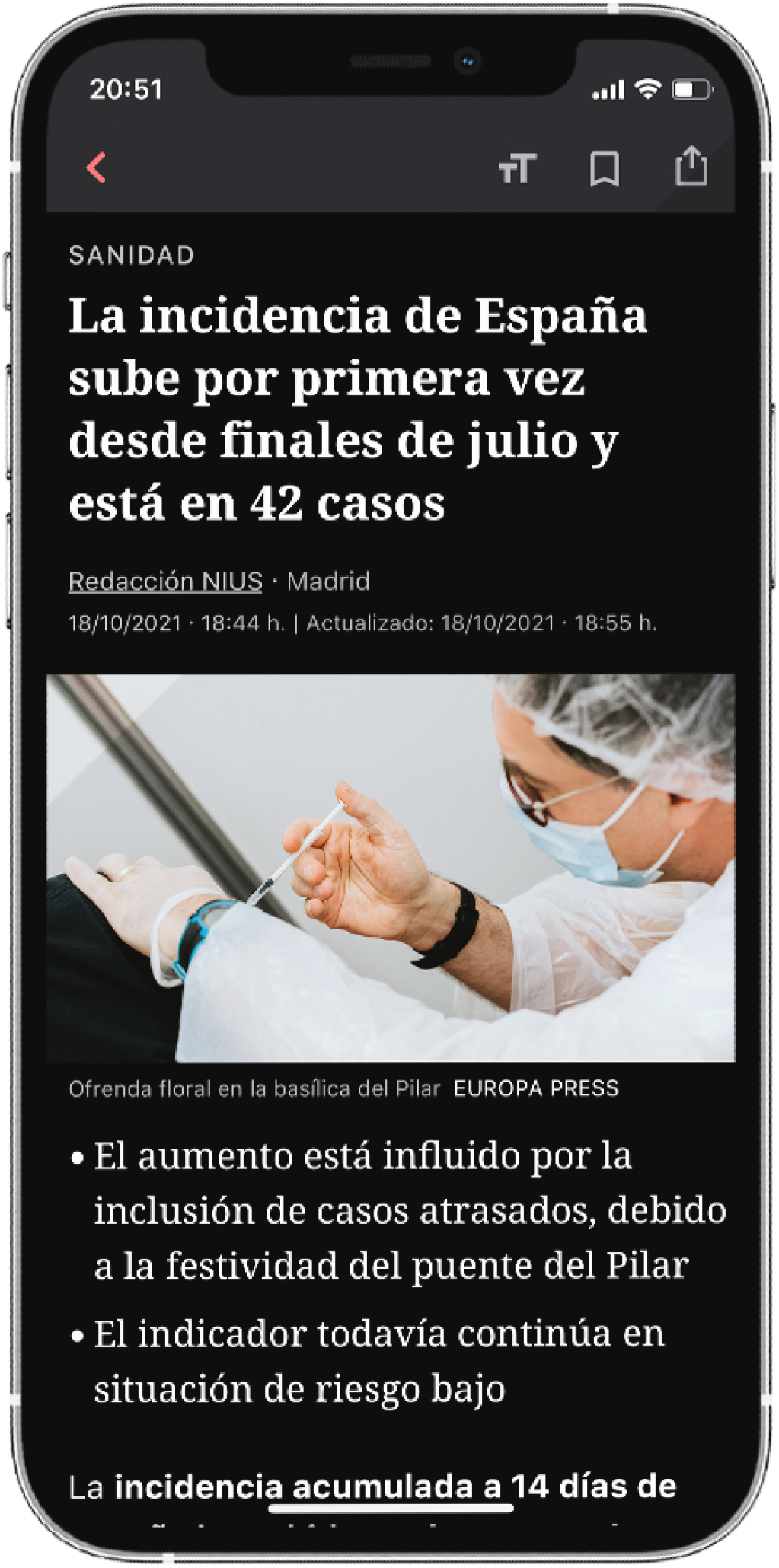 Settings and preferences interface