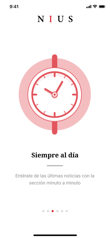 Alternative screen — list mode view