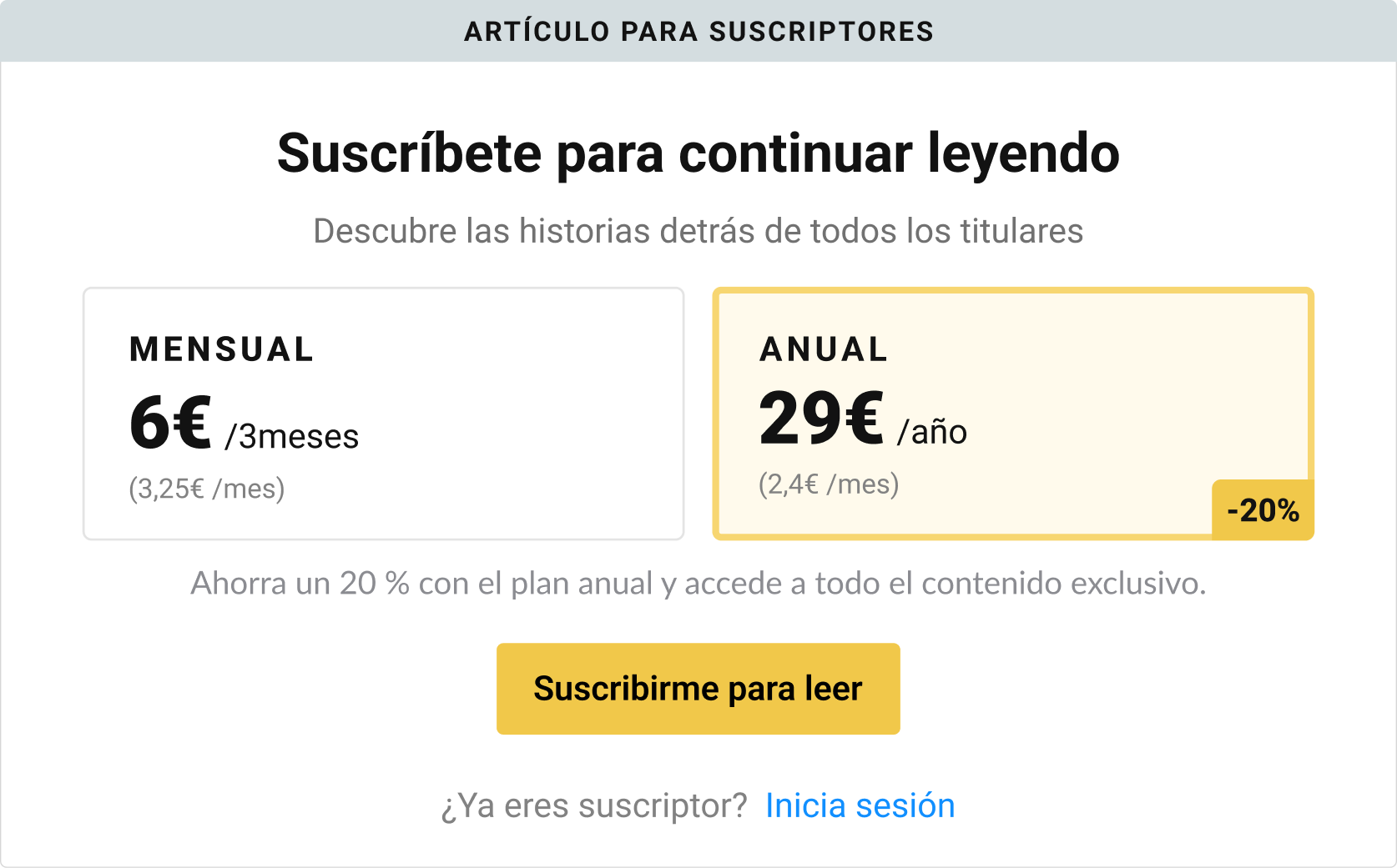 Price-comparison paywall with savings breakdown