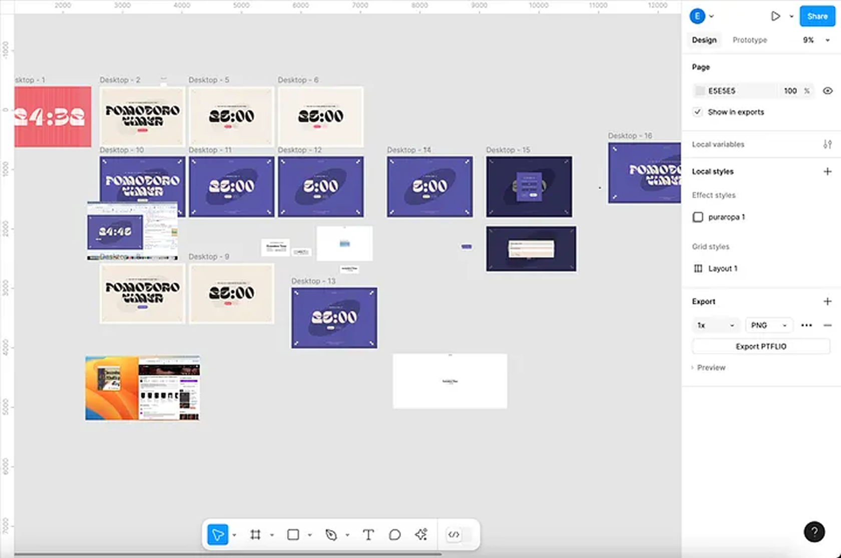 UI layout exploring bold type and color