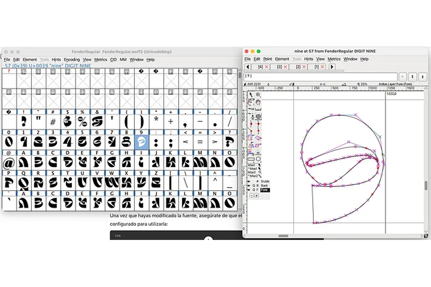FontForge widths adjusted for stable digits