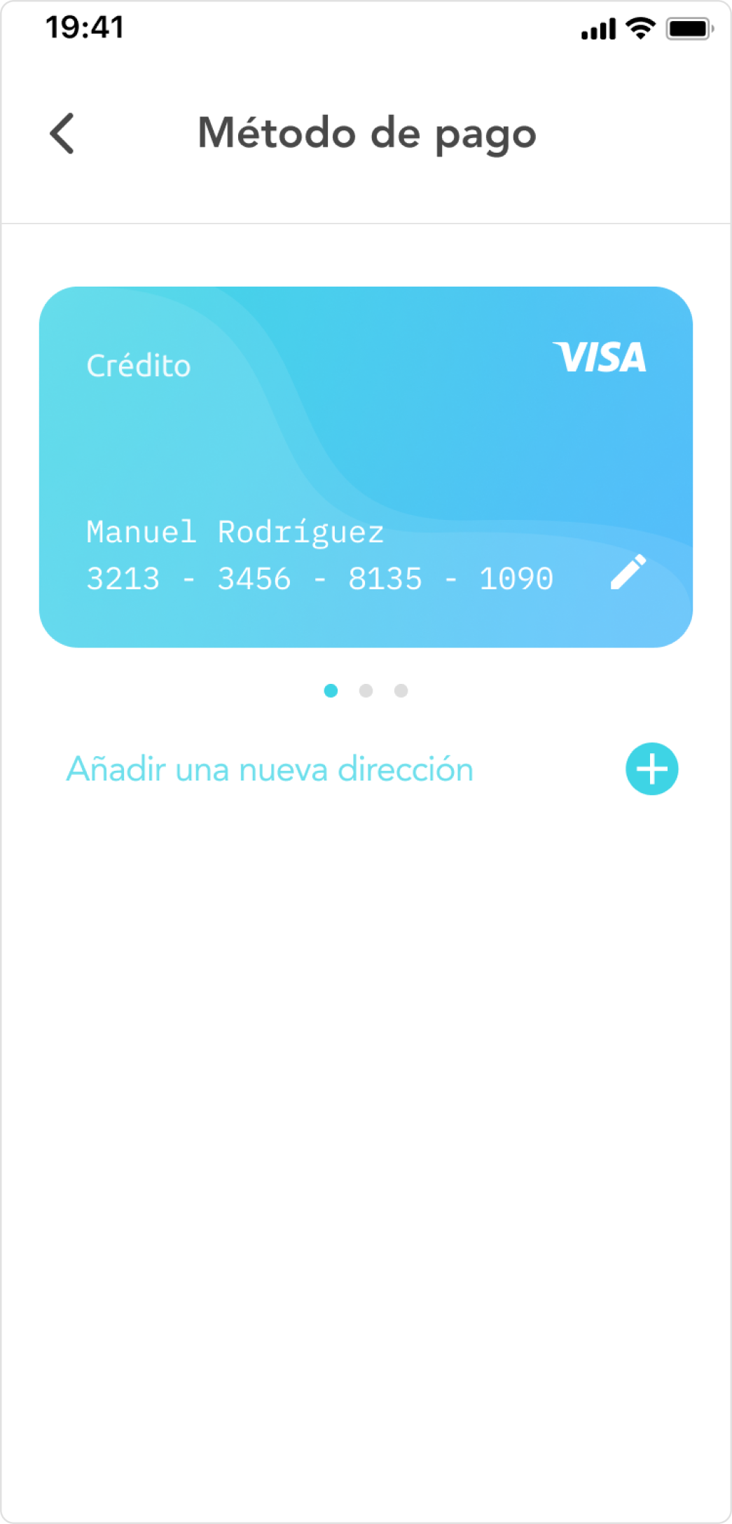 Completed order and user feedback screen